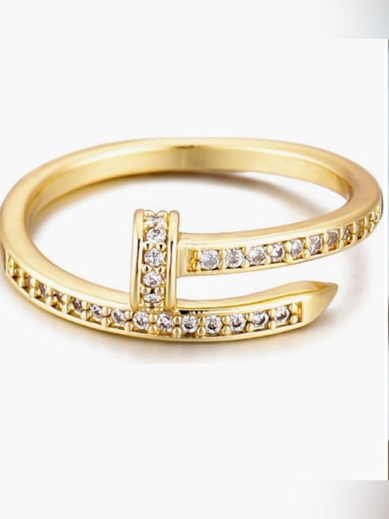 adornia Jewelry - Adornia Bypass CZ Nail Ring